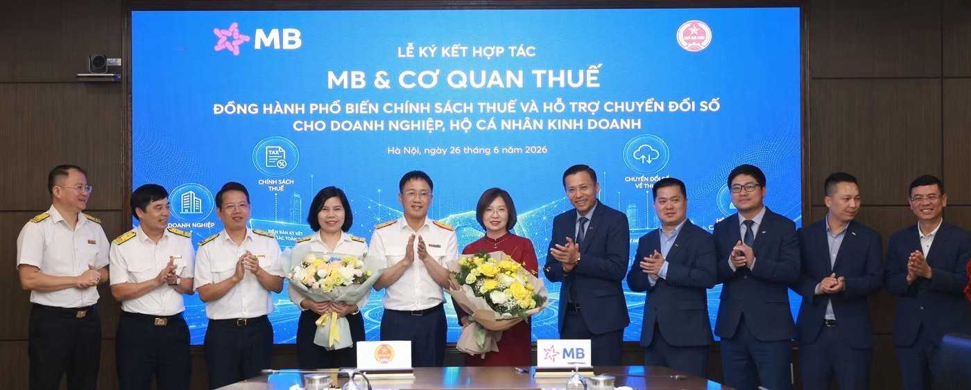 MB đẩy mạnh hợp tác với Cục Thuế, mở rộng tiện ích cho người nộp thuế
