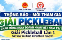 Giải Pickleball xã Cẩm Bình lần thứ Nhất năm 2026 dự kiến tổ chức ngày 4/10.