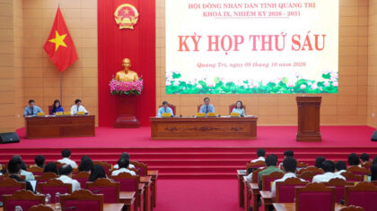 HĐND tỉnh Quảng Trị khóa IX, nhiệm kỳ 2026 - 2031 tổ chức kỳ họp thứ 6.