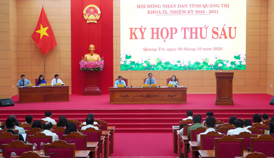 HĐND tỉnh Quảng Trị khóa IX, nhiệm kỳ 2026 - 2031 tổ chức kỳ họp thứ 6.