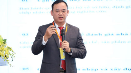 Ông Trần Nam Tú phát biểu tại Hội nghị quốc tế về hợp tác giáo dục trong kỷ nguyên số.